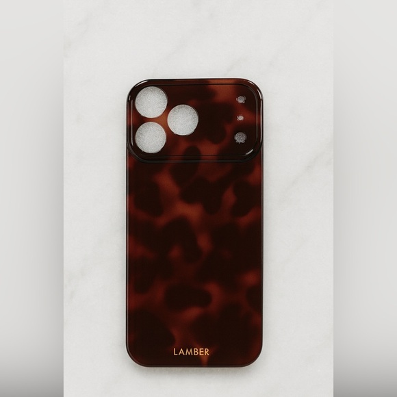 Apple iPhone Case Tortoise Shell Print  Black Case - Picture 4 of 6